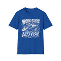 Work Sucks Lets Fish Softstyle Fishing T-Shirt