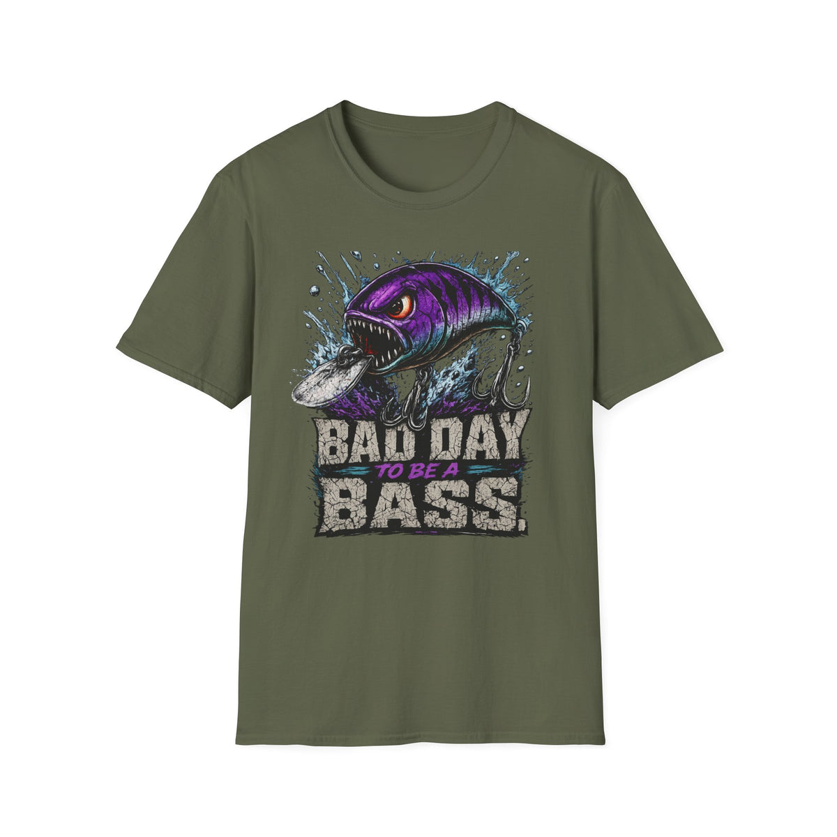 Bad Day To Be A Bass Softstyle Fishing T Shirt