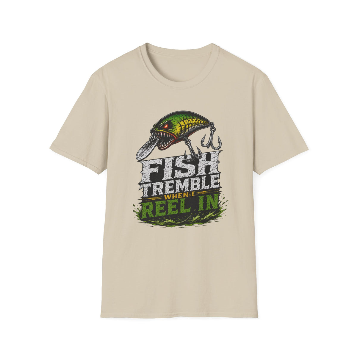 Fish Tremble When I Reel In Softstyle Fishing T Shirt