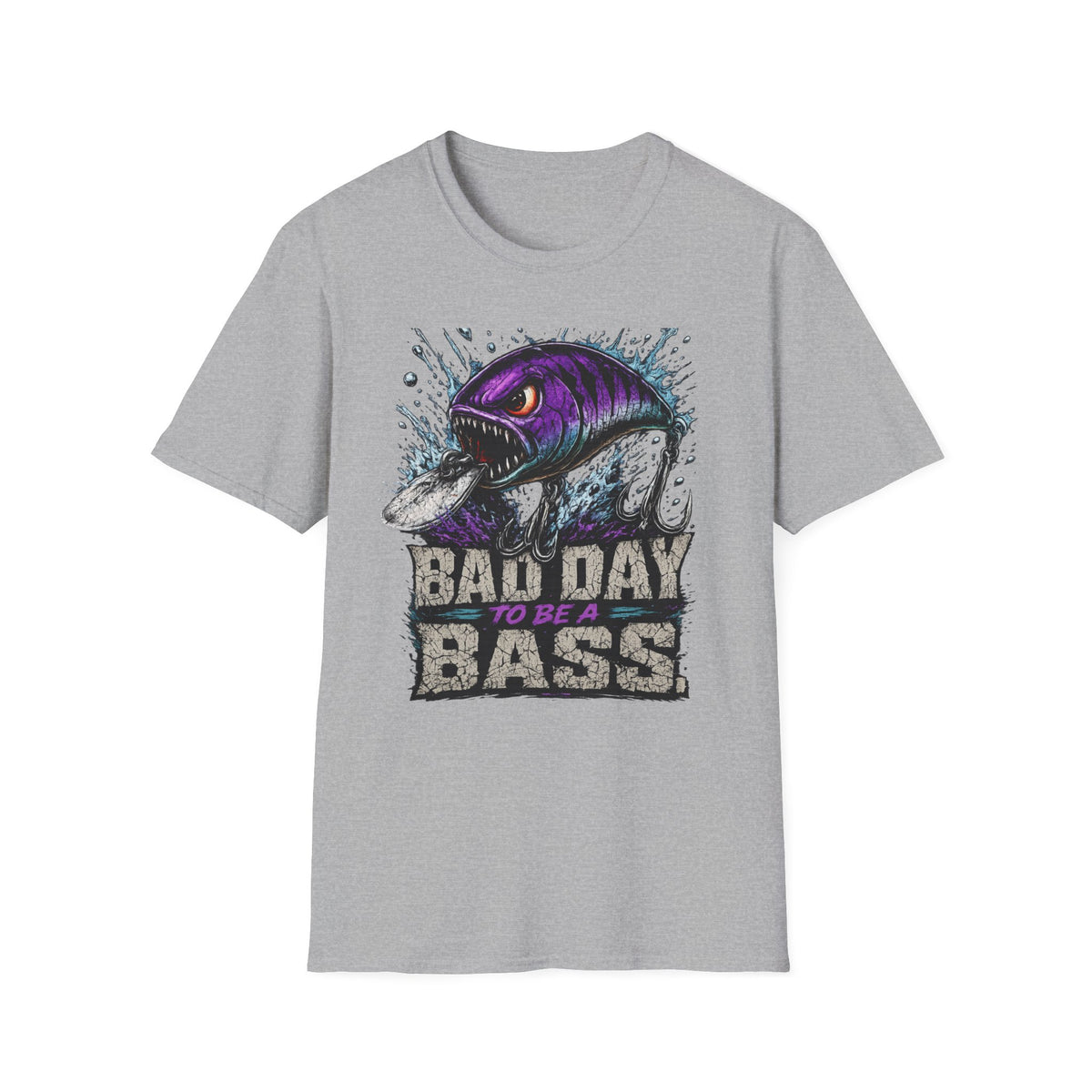 Bad Day To Be A Bass Softstyle Fishing T Shirt