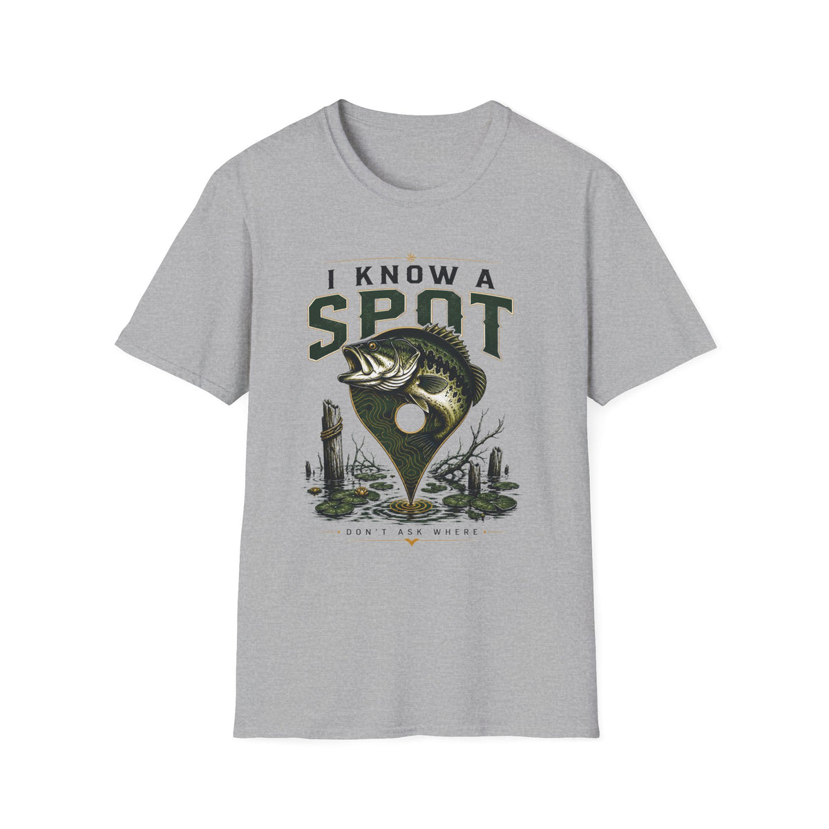 I Know A Spot Softstyle Fishing T-Shirt