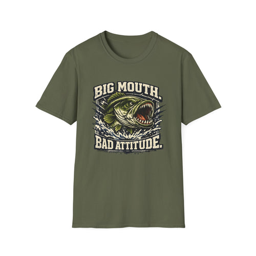 Big Mouth Bad Attitude Softstyle Fishing T-Shirt