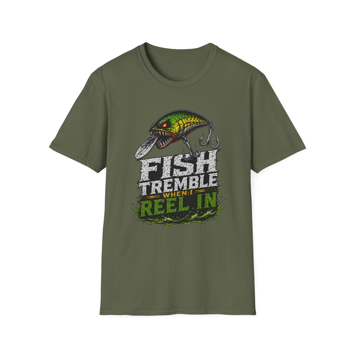 Fish Tremble When I Reel In Softstyle Fishing T Shirt