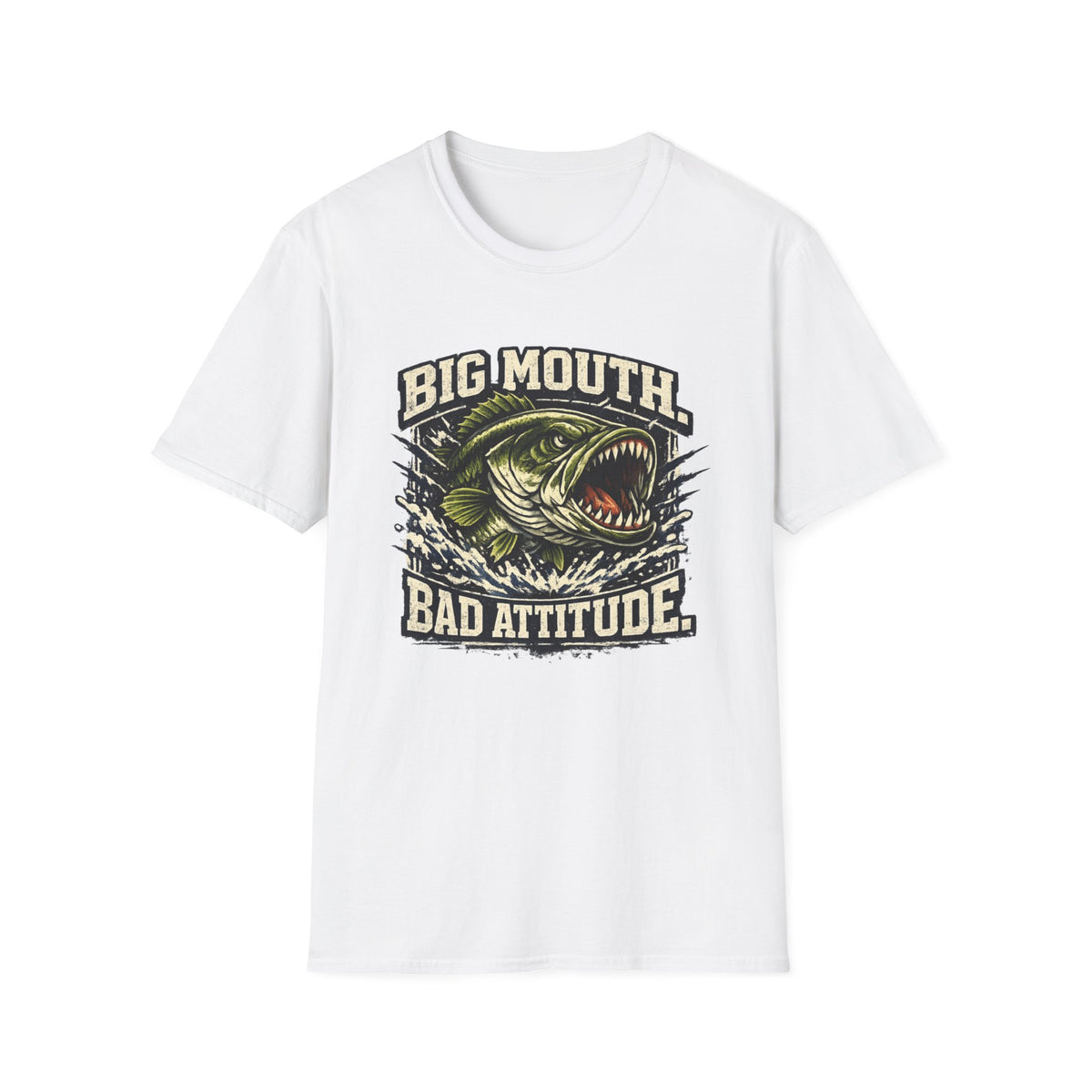 Big Mouth Bad Attitude Softstyle Fishing T-Shirt