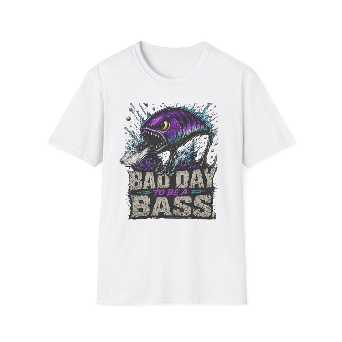 Bad Day To Be A Bass Softstyle Fishing T Shirt