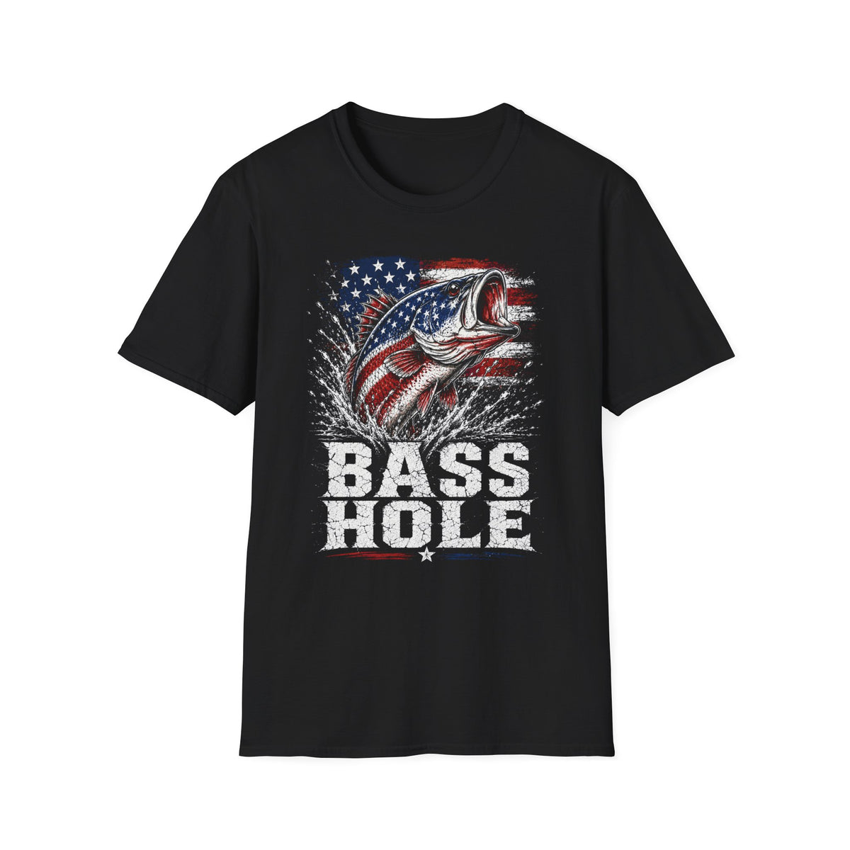 Bass Hole Softstyle Fishing T-Shirt