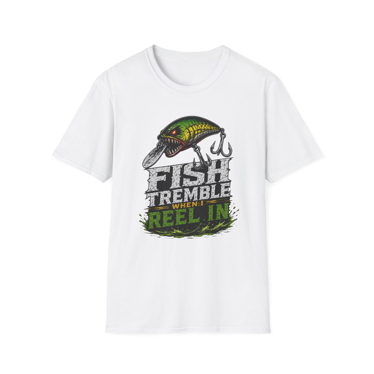 Fish Tremble When I Reel In Softstyle Fishing T Shirt
