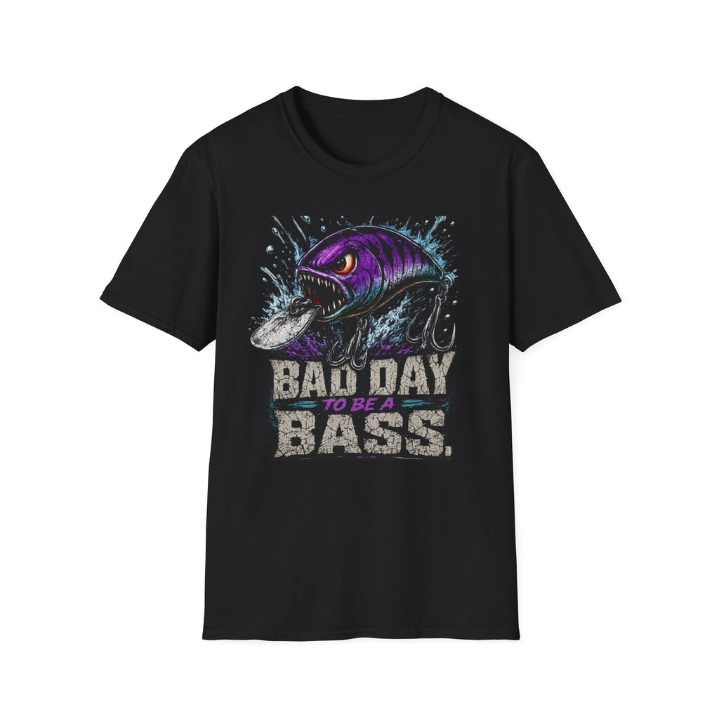 Bad Day To Be A Bass Softstyle Fishing T Shirt
