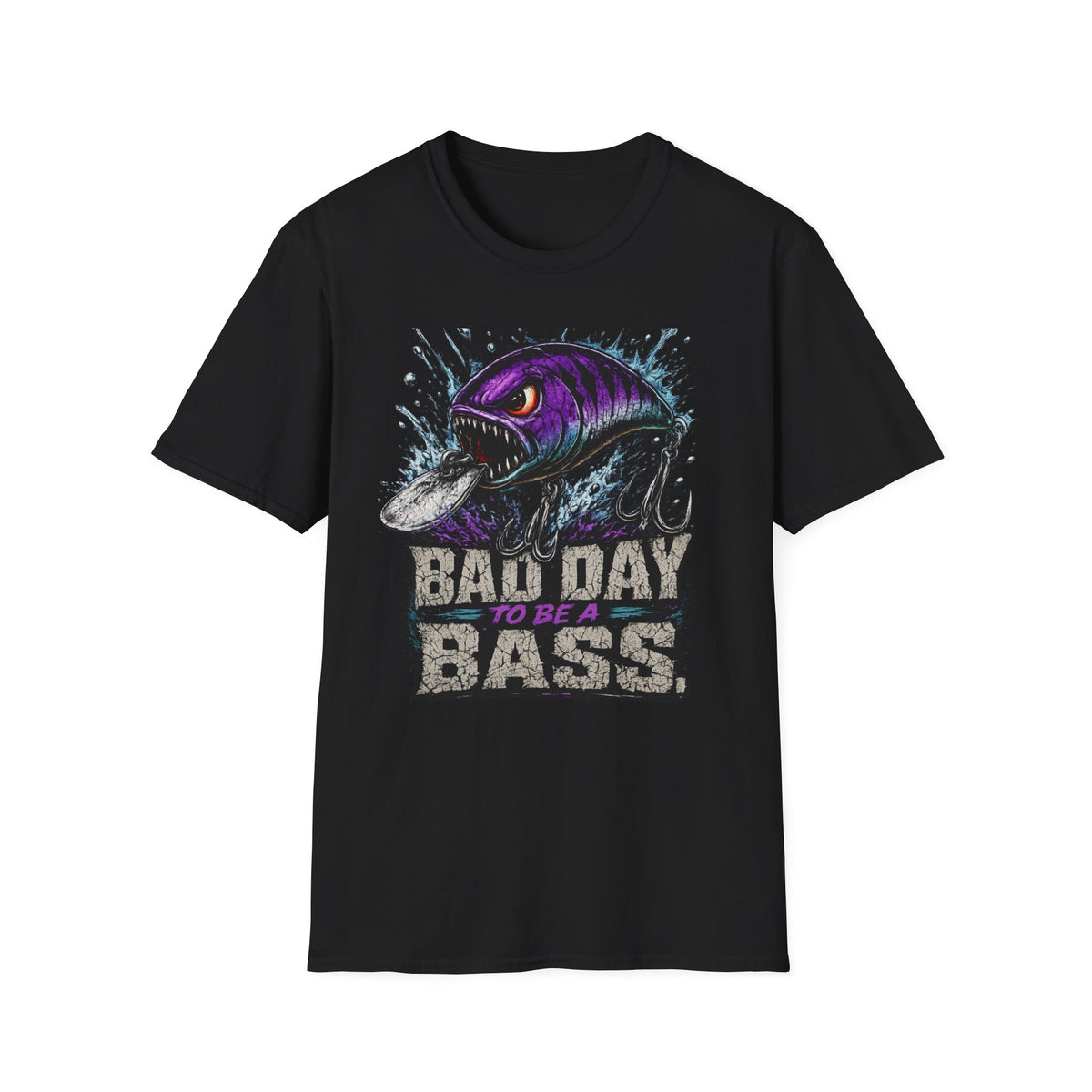 Bad Day To Be A Bass Softstyle Fishing T Shirt