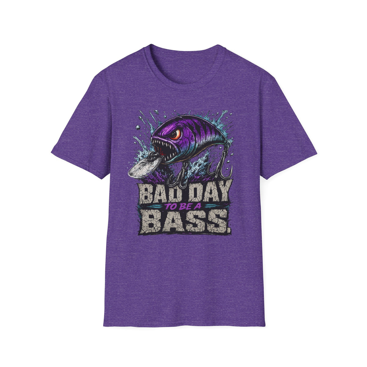 Bad Day To Be A Bass Softstyle Fishing T Shirt