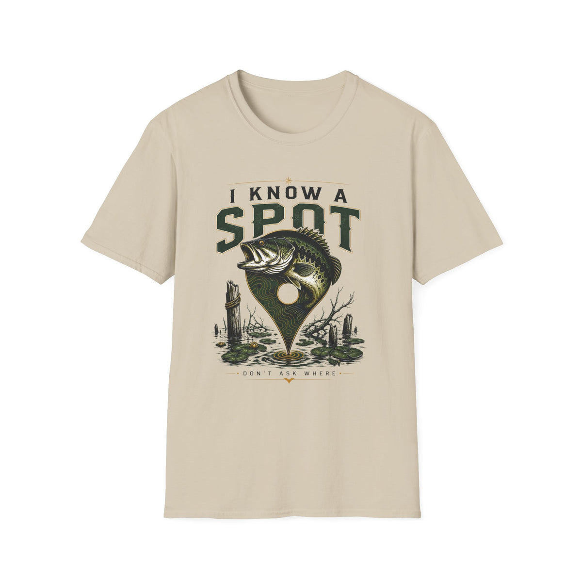 I Know A Spot Softstyle Fishing T-Shirt
