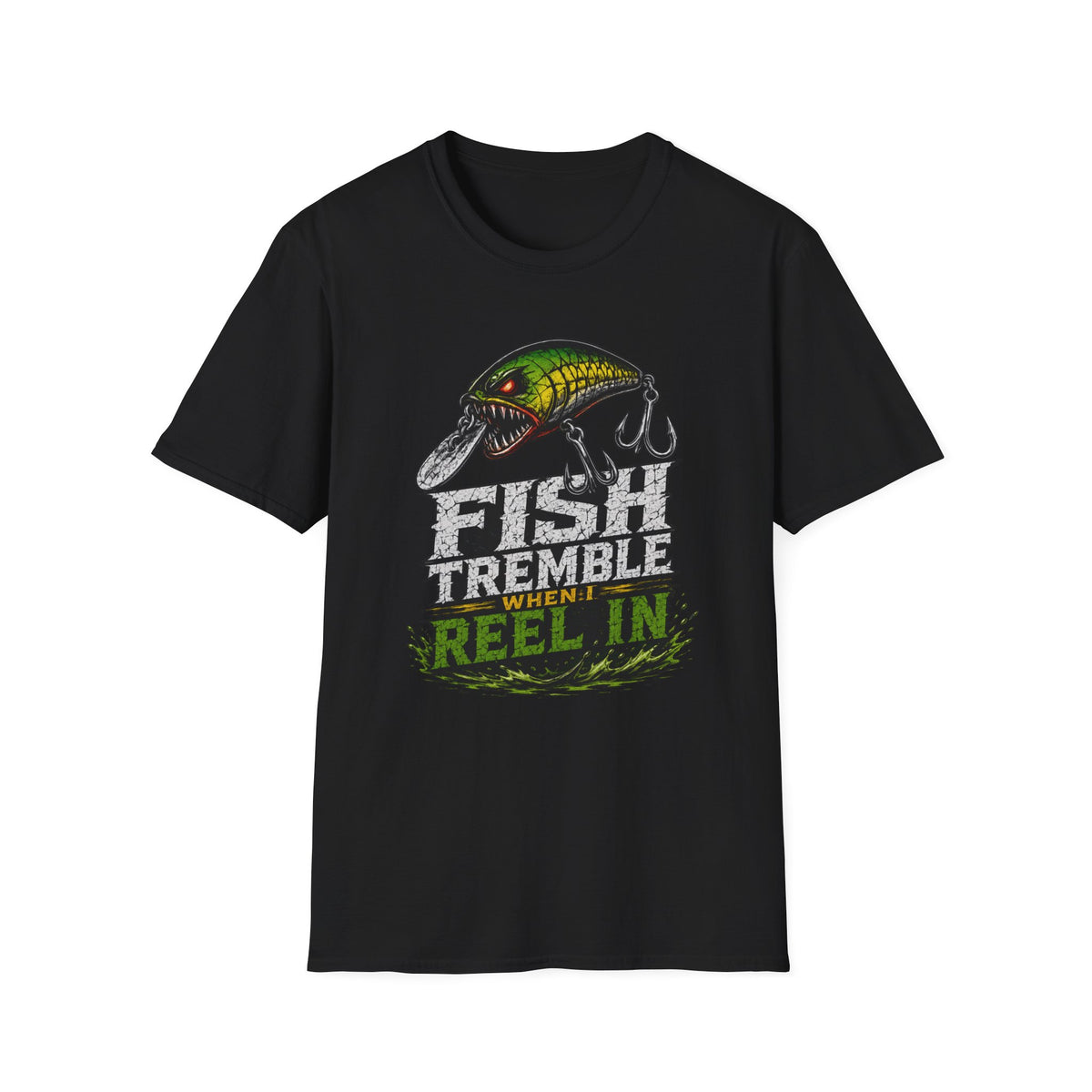 Fish Tremble When I Reel In Softstyle Fishing T Shirt