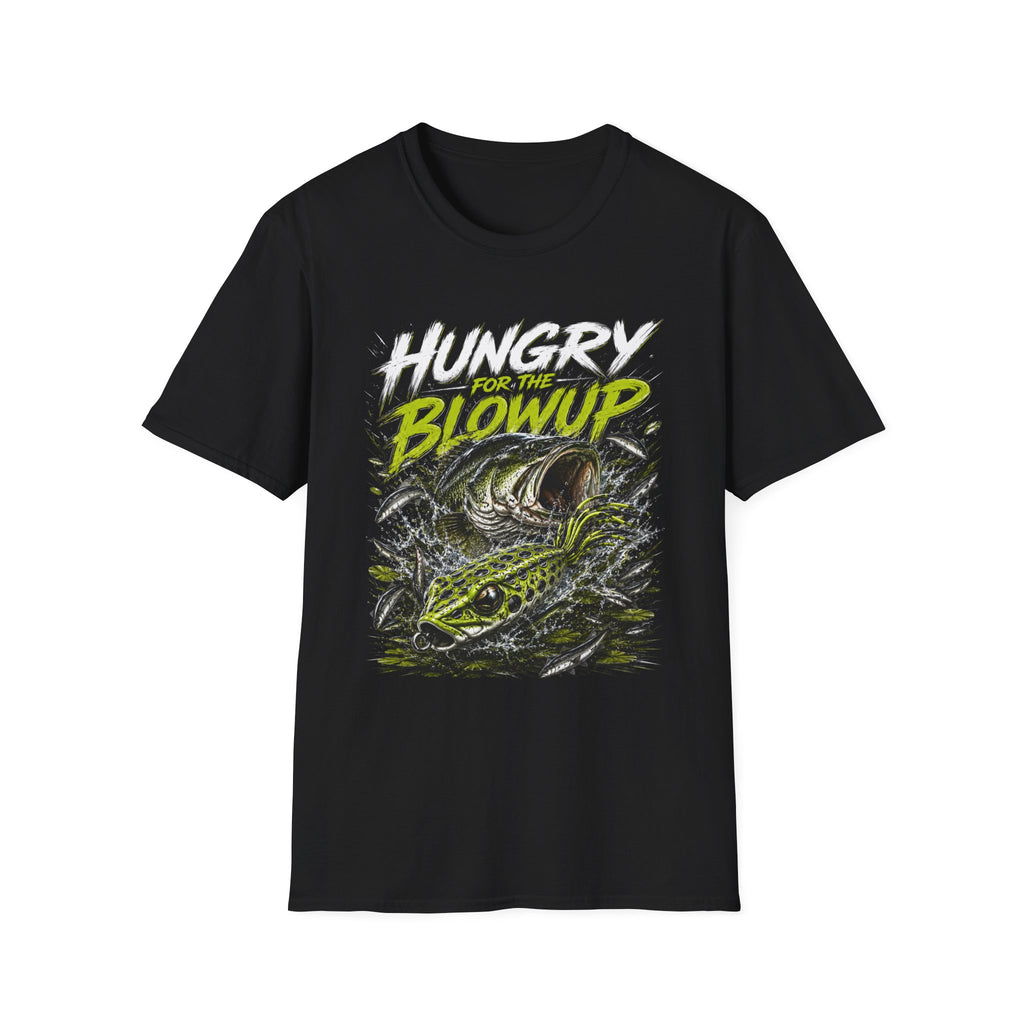 Hungry For A Blow Up Softstyle Fishing T Shirt